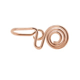 False perforated spiral nose ring