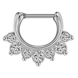 Skull stainless steel nose ring