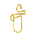 Non-perforated false nose ring