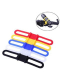Bicycle flashlight bandage clip