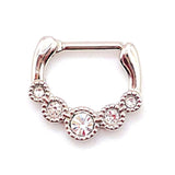 Skull stainless steel nose ring