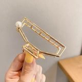 Hollow metal hair claw