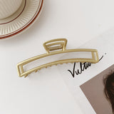 Hollow metal hair claw