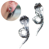 Punk snake retro earrings