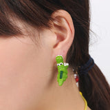 New dinosaur earrings