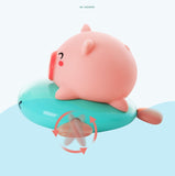 Bathroom toy playing piggy