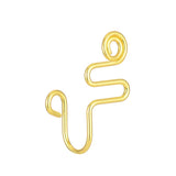 Non-perforated false nose ring