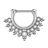 Skull stainless steel nose ring