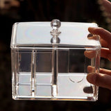 Opbergdoos van transparant wattenstaafje