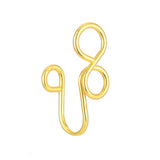 Non-perforated false nose ring