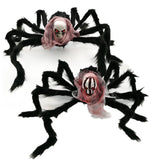 Halloween giant black spider