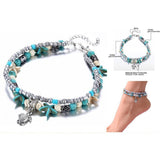 Women's beaded anklet