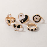 Luxury alloy ring set
