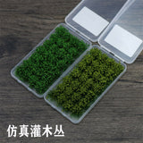 Model scene shrub grass nest