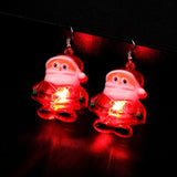Christmas LED luminous earrings