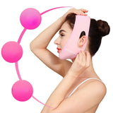 Female elastic face-lift bandage