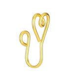 Non-perforated false nose ring