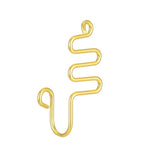 Non-perforated false nose ring