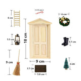Minihuis Kerstset met Deur