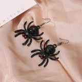 Spider drop earrings