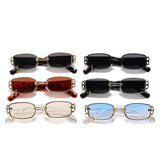 Retro metal ring sunglasses