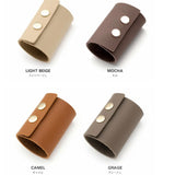 PU leather tie hair ring