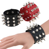 Taper spiked punk bracelet