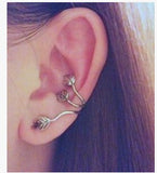 Wind leaf earring clip