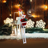 Electric Santa Claus Climbing Ladder