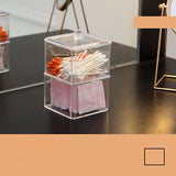 Opbergdoos van transparant wattenstaafje