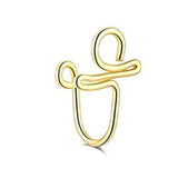 Stainless steel false nose ring