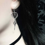 Girl alloy earrings