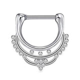 Skull stainless steel nose ring