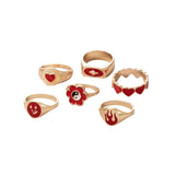 Luxury alloy ring set