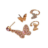 Butterfly non-pierced earrings