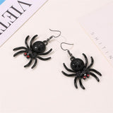 Spider drop earrings