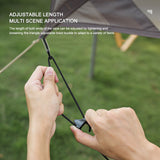 Adjustable anti-skid roof lanyard