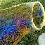 Outdoor bubble blowing tray