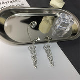 Skull earrings chain