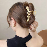 Girl fish bone hairpin