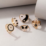 Luxury alloy ring set