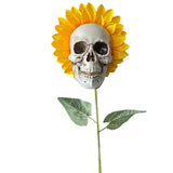 Sunflower skull decoration