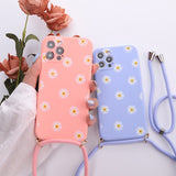 Lanyard flower iPhone case