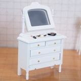 Doll house white dressing table