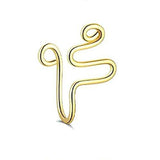 Stainless steel false nose ring