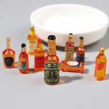 Mini wine bottle decoration