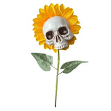 Sunflower skull decoration