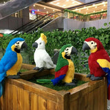 Simulation plush parrot bird