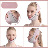Elastic face-lift belt