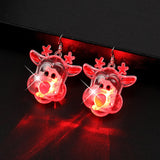 Christmas LED luminous earrings